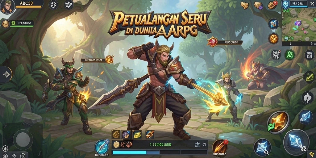 Screenshot gameplay ARPG ABC33 yang menampilkan aksi seru dan grafis menawan.