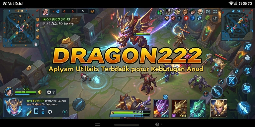 Tampilan antarmuka aplikasi DRAGON222 yang user-friendly.