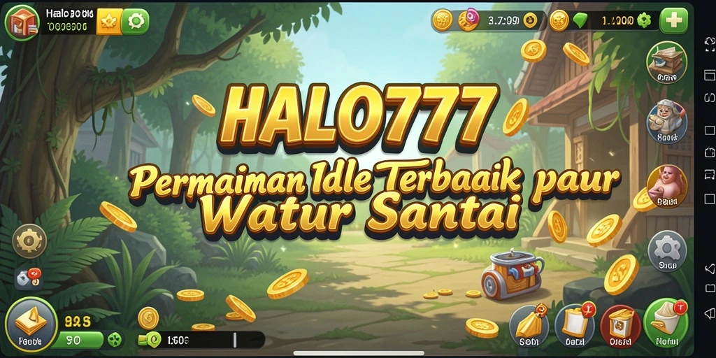 Tampilan gameplay Idle yang menarik dan interaktif di HALO777.