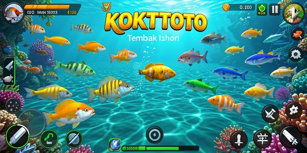 Tampilan menawan KOKITOTO saat menangkap ikan.