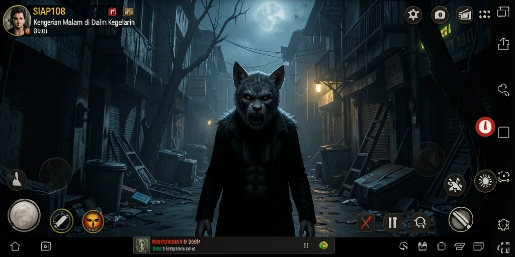 Gameplay mencekam di tengah kegelapan dengan suasana Horror yang intens.