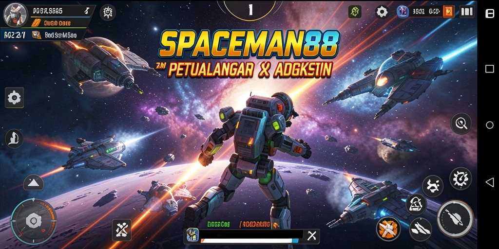 Gameplay seru SPACEMAN88 menampilkan aksi luar angkasa yang mendebarkan.