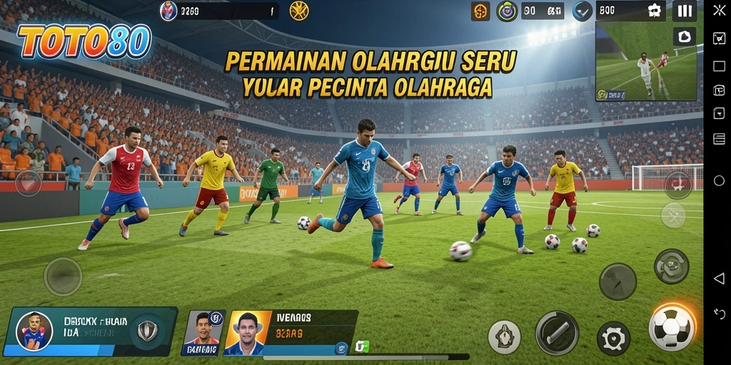 Tangkapan layar TOTO80 menunjukkan aksi seru dari permainan olahraga.