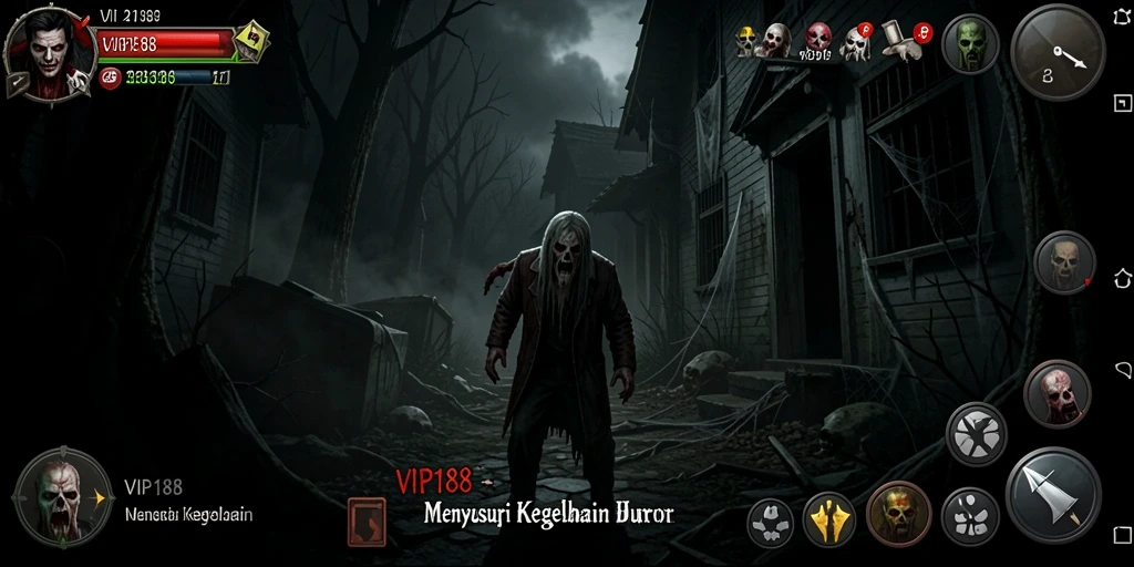 Gameplay menegangkan dan penuh ketakutan dalam VIP188.