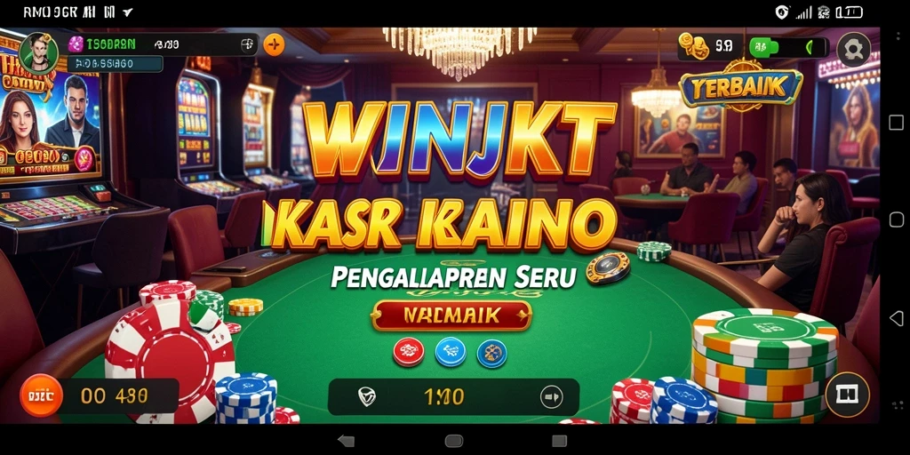Tampilan gameplay menarik dari WINJKT memberikan sensasi Kasino yang nyata.