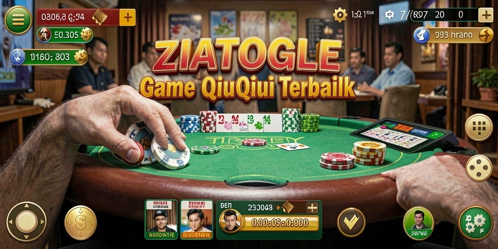 Tampilan gameplay QiuQiu yang menegangkan dalam ZIATOGEL.